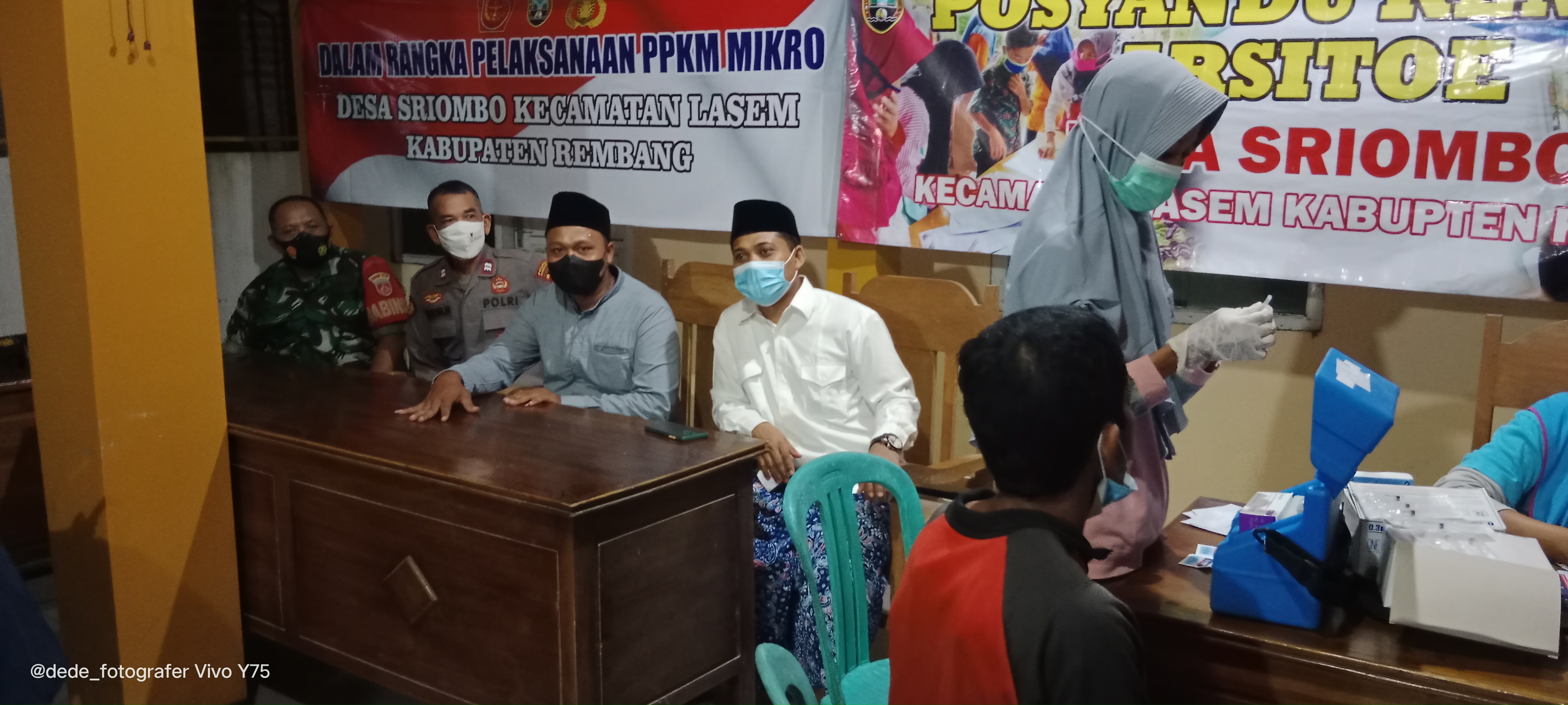 PAMWAS VAKSINASI DESA SRIOMBO