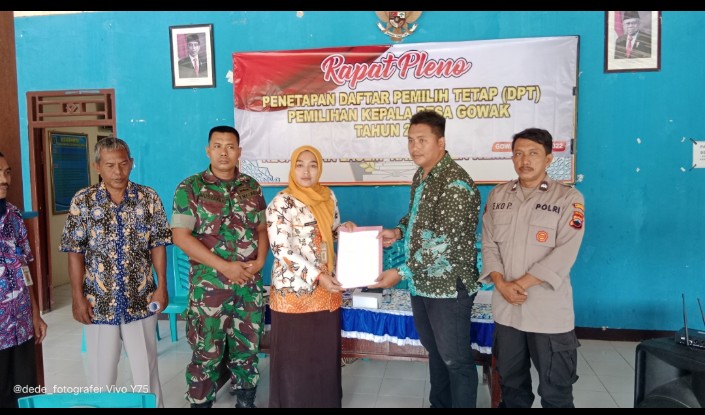 RAPAT PLENO PENETAPAN DPT PEMILIHAN KEPALA DESA GOWAK 2022