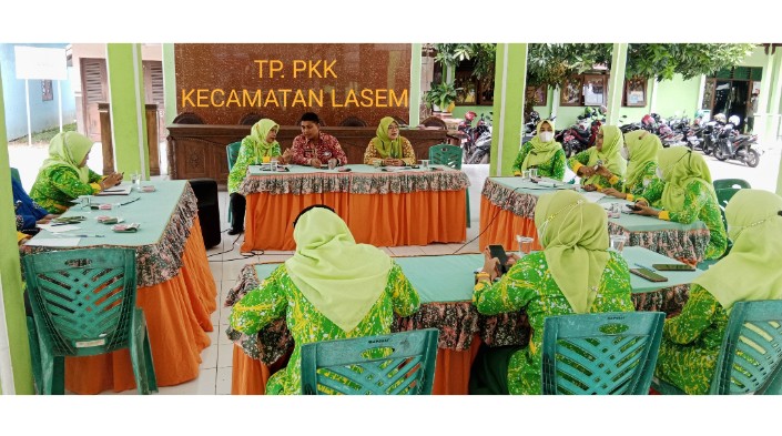RAPAT RUTIN & PERKENALAN KETUA TP PKK KECAMATAN LASEM