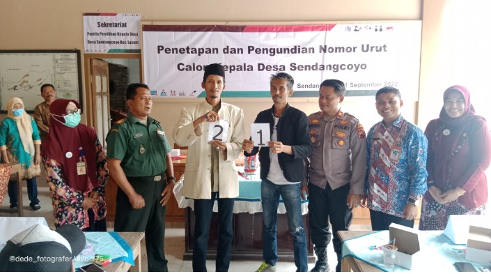 PEMILIHAN DAN PENGUNDIAN NOMOR URUT CALON KEPALA DESA SENDANGCOYO