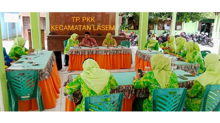 RAPAT RUTIN & PERKENALAN KETUA TP PKK KECAMATAN LASEM